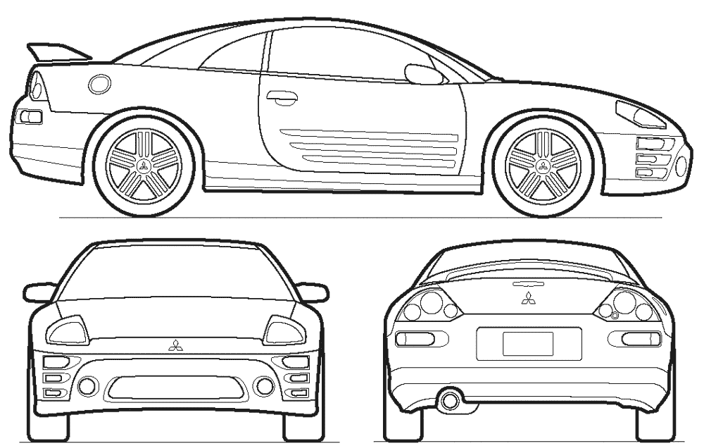 3G Coupe: http://car-blueprints.narod.ru/imageipse-coupe.gif. 3G Spyder: