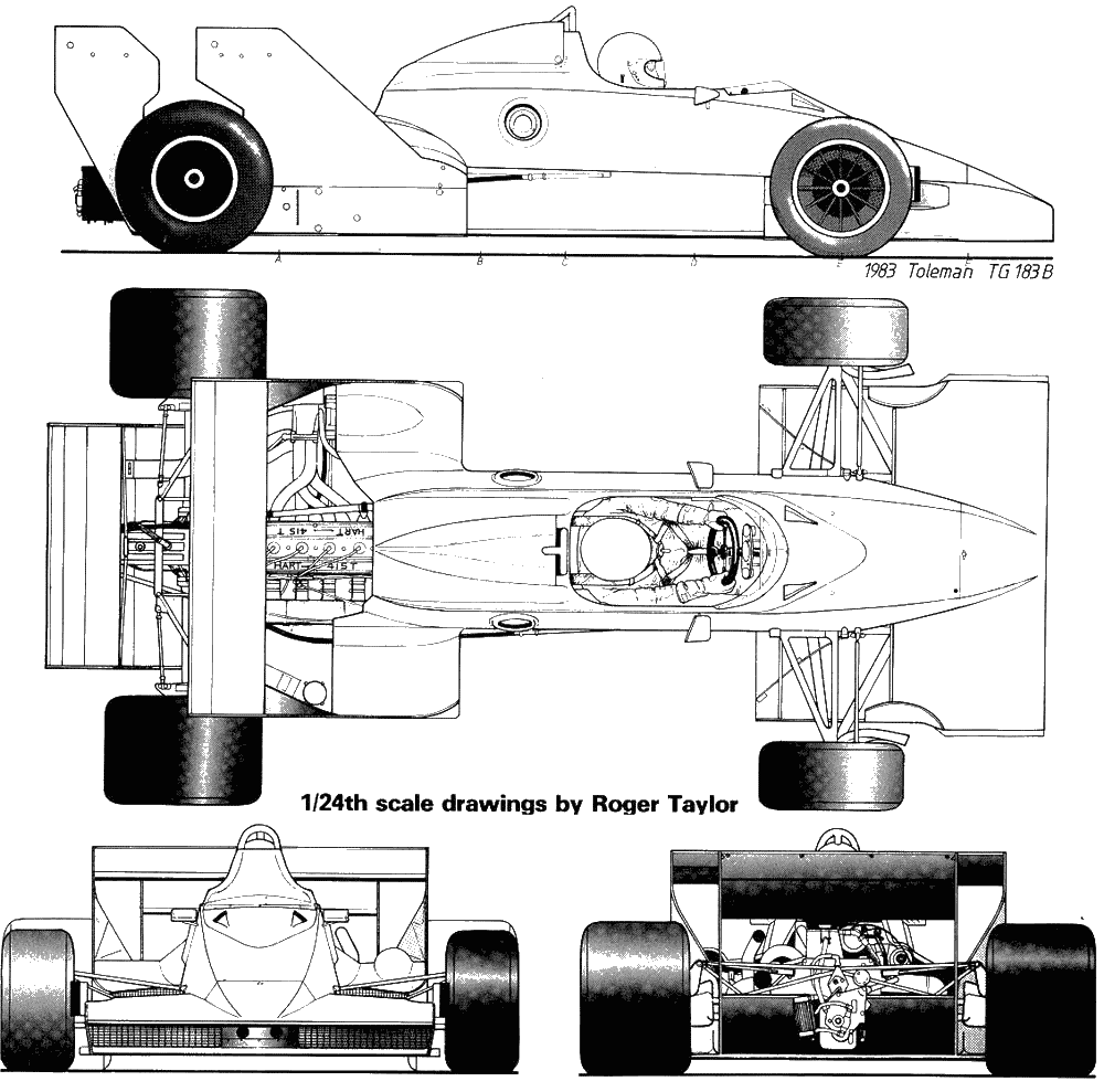 f1 car blueprint