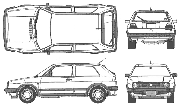 Volkswagen Golf Mk 2 3door 